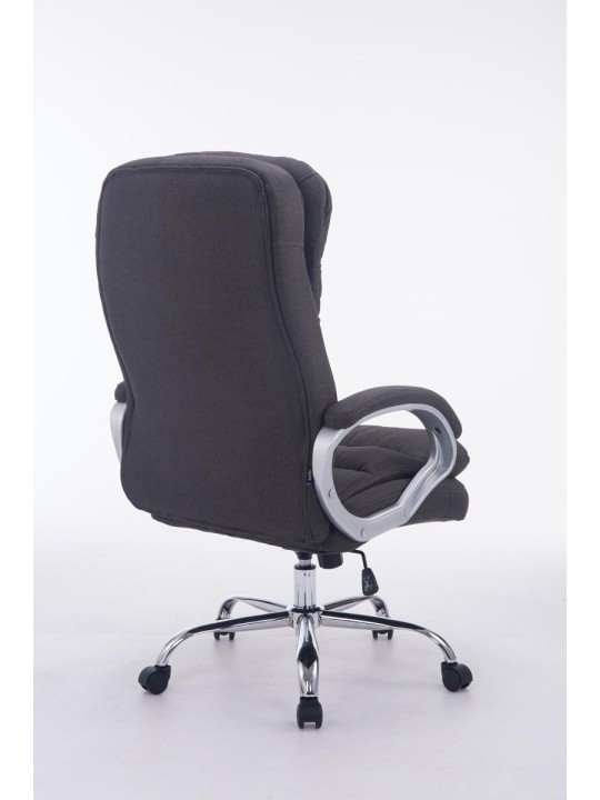 Chaise de bureau BIG Vancouver tissu, gris foncé