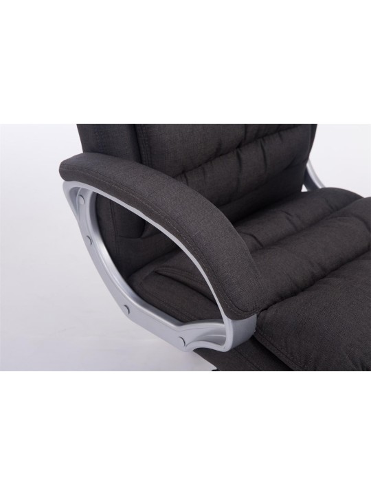 Chaise de bureau BIG Vancouver tissu, gris foncé