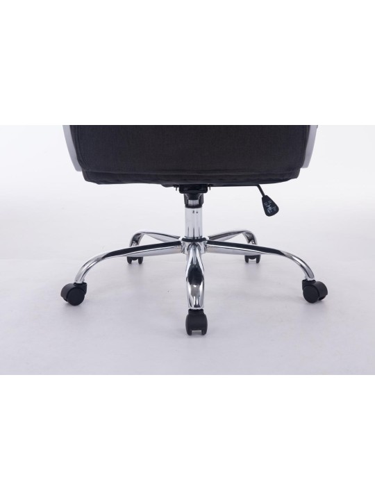 Chaise de bureau BIG Vancouver tissu, gris foncé