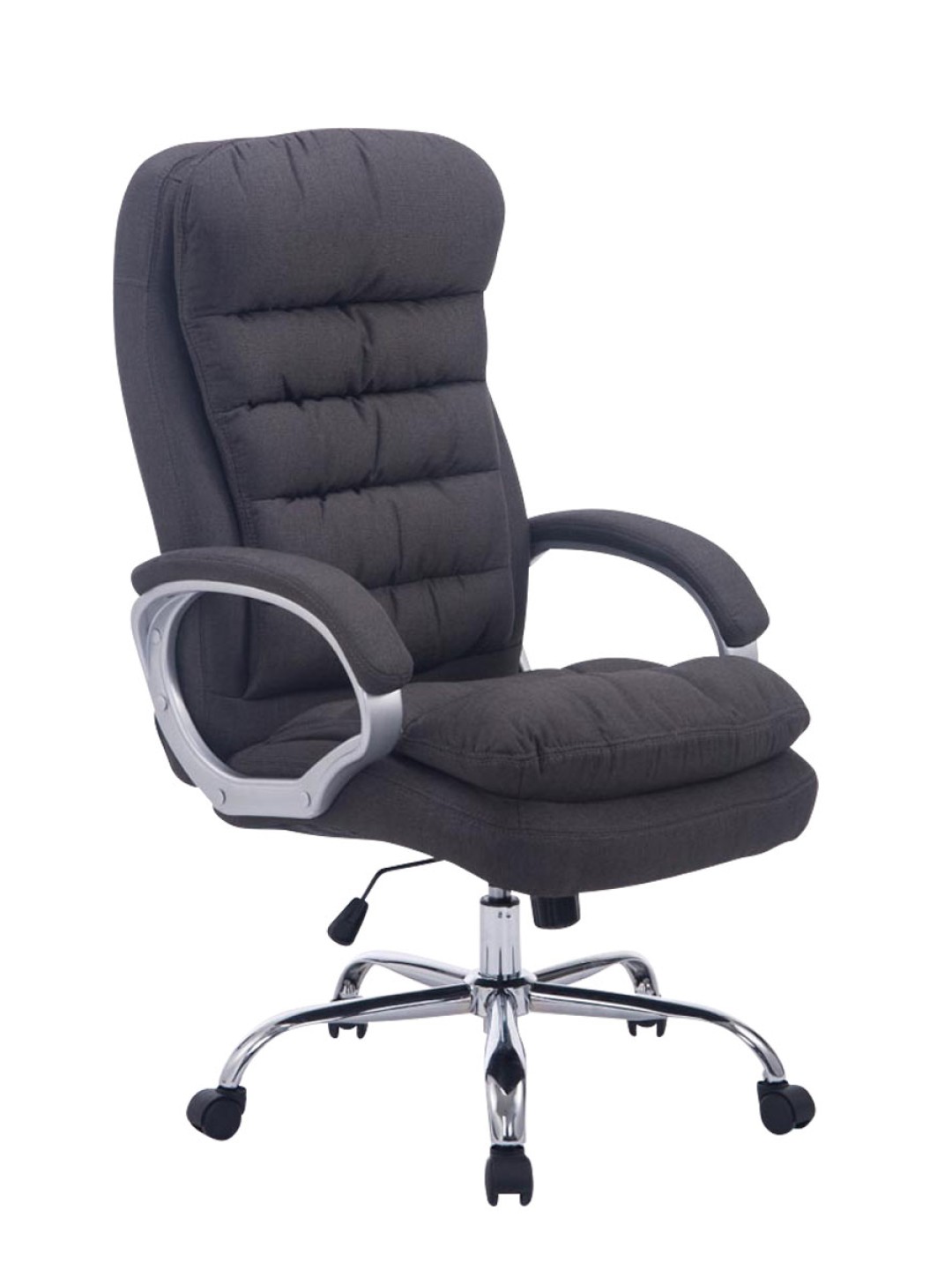 Chaise de bureau BIG Vancouver tissu, gris foncé