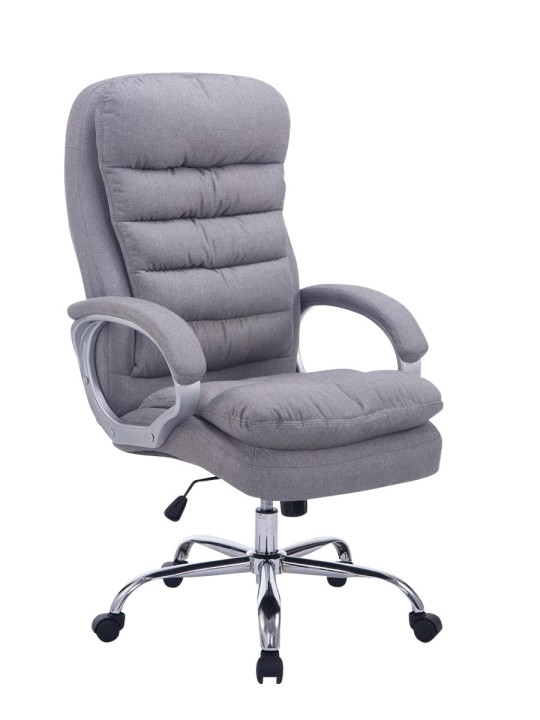 Chaise de bureau BIG Vancouver tissu, gris