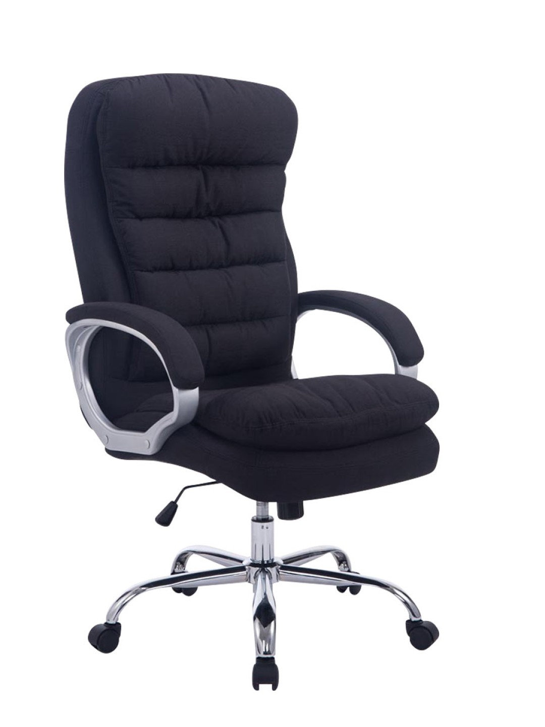 Chaise de bureau BIG Vancouver tissu, noir