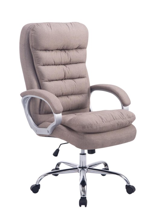 Chaise de bureau BIG Vancouver tissu, taupe Chaise de bureau BIG Vancouver tissu, taupe