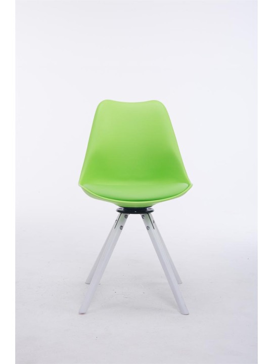 Chaise visiteur ronde pivotante Troyes, vert