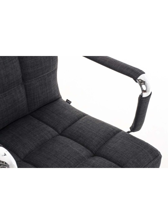 Chaise de bureau Deli V2 tissu, gris Chaise de bureau Deli V2 tissu, gris