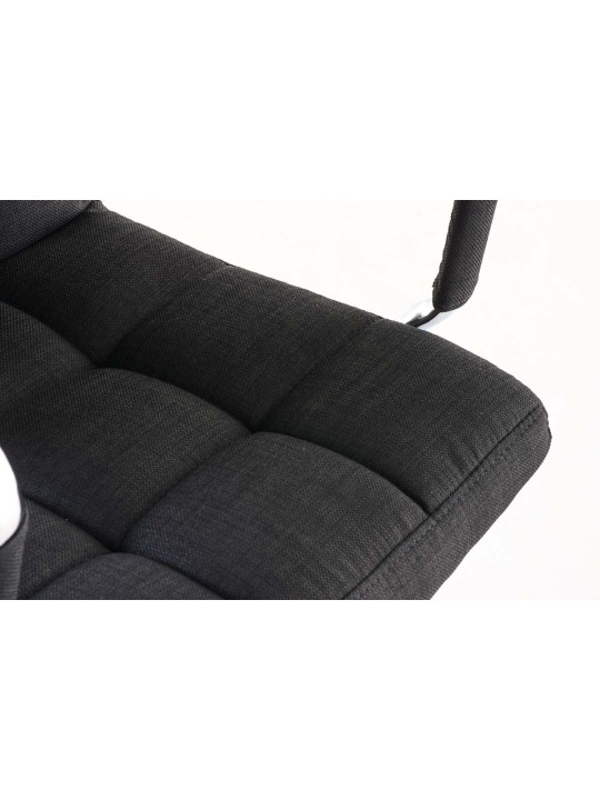 Chaise de bureau Deli V2 tissu, noir Chaise de bureau Deli V2 tissu, noir