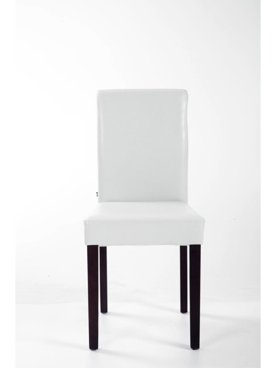 Chaise de salle à manger Ina marron clair, blanc