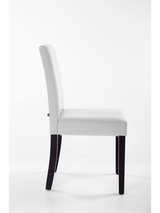 Chaise de salle à manger Ina marron clair, blanc