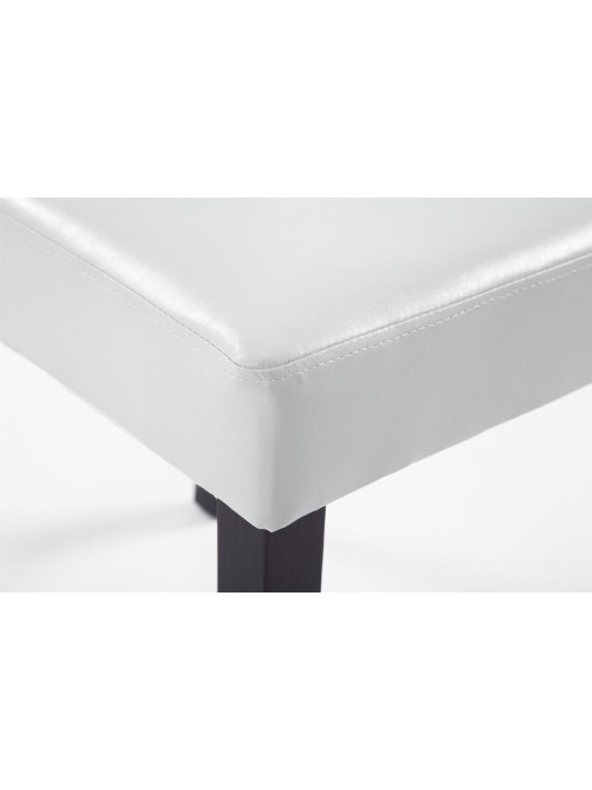 Chaise de salle à manger Ina marron clair, blanc