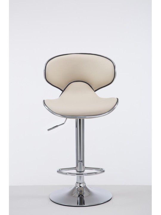 Tabouret de bar Las Vegas V2 chromé, crème Tabouret de bar Las Vegas V2 chromé, crème