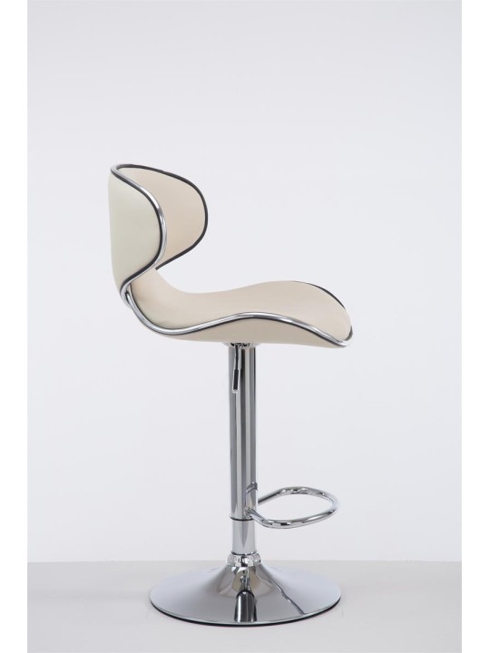 Tabouret de bar Las Vegas V2 chromé, crème Tabouret de bar Las Vegas V2 chromé, crème