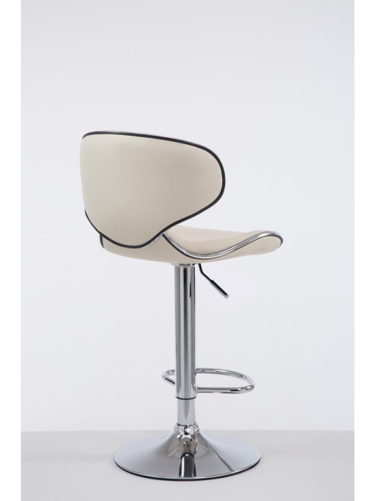 Tabouret de bar Las Vegas V2 chromé, crème Tabouret de bar Las Vegas V2 chromé, crème