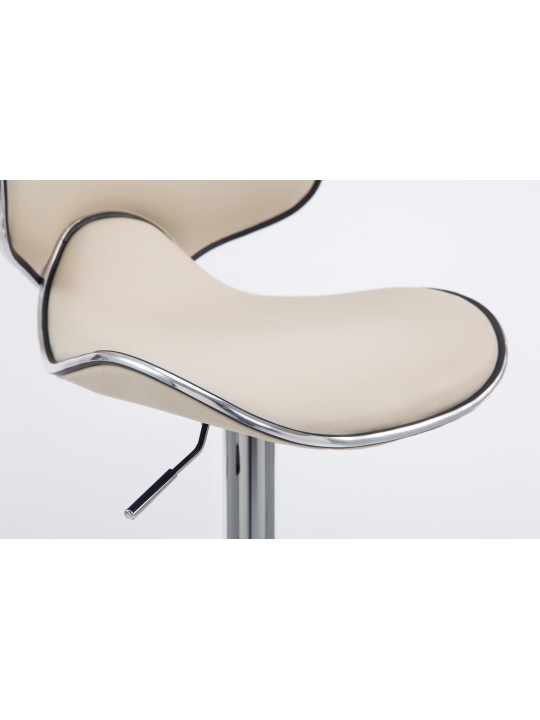 Tabouret de bar Las Vegas V2 chromé, crème Tabouret de bar Las Vegas V2 chromé, crème