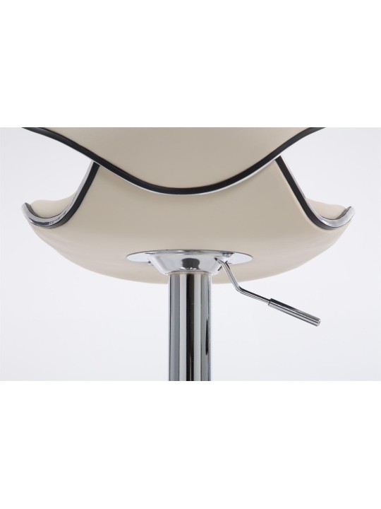 Tabouret de bar Las Vegas V2 chromé, crème Tabouret de bar Las Vegas V2 chromé, crème