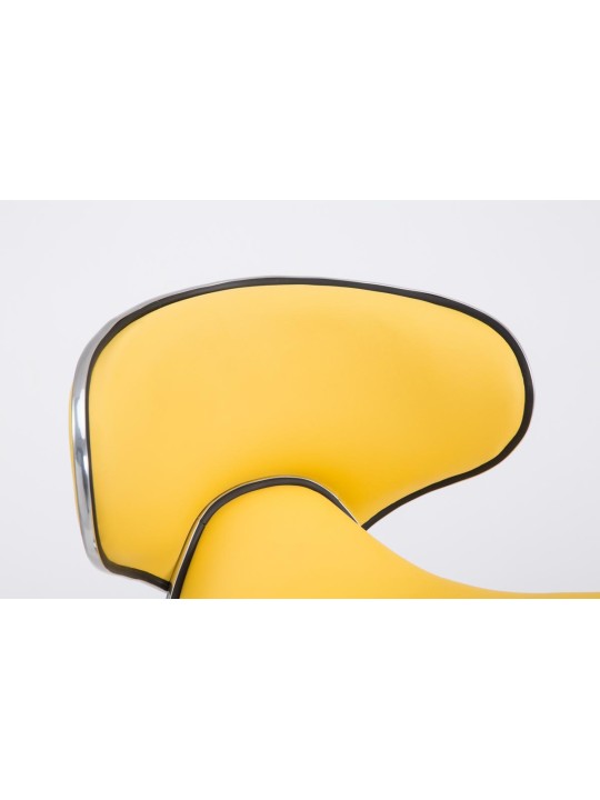 Tabouret de bar Las Vegas V2 chromé, jaune