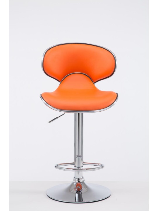 Tabouret de bar Las Vegas V2 chromé, orange