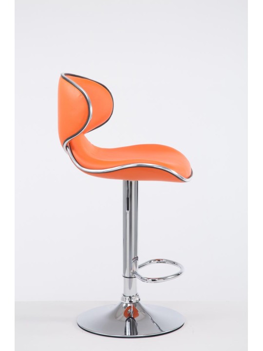 Tabouret de bar Las Vegas V2 chromé, orange