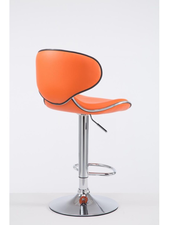 Tabouret de bar Las Vegas V2 chromé, orange