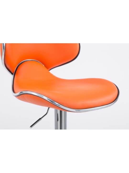 Tabouret de bar Las Vegas V2 chromé, orange