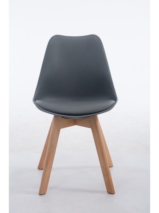 Chaise visiteur Borneo V2 Natura cuir artificiel, gris Chaise visiteur Borneo V2 Natura cuir artificiel, gris