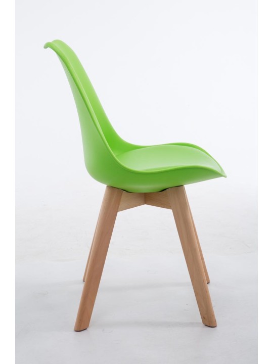 Chaise visiteur Borneo V2 Natura cuir artificiel, vert