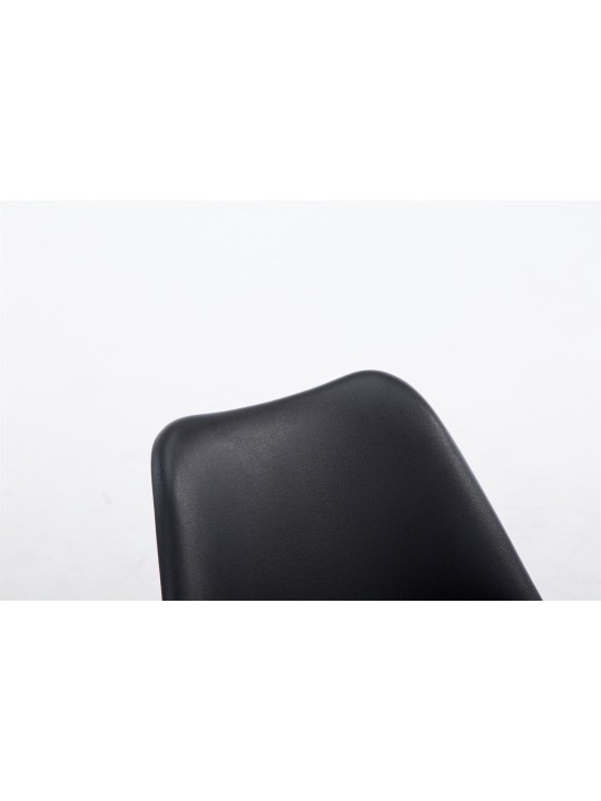 Chaise visiteur Borneo V2 Natura cuir artificiel, noir Chaise visiteur Borneo V2 Natura cuir artificiel, noir