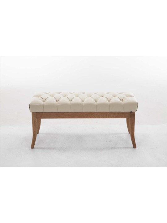 Banc Ramses simili cuir antique-clair 100, crème Banc Ramses simili cuir antique-clair 100, crème