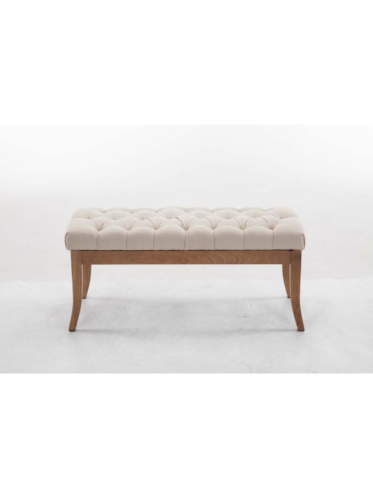 Banc Ramses tissu antique-clair 100, crème