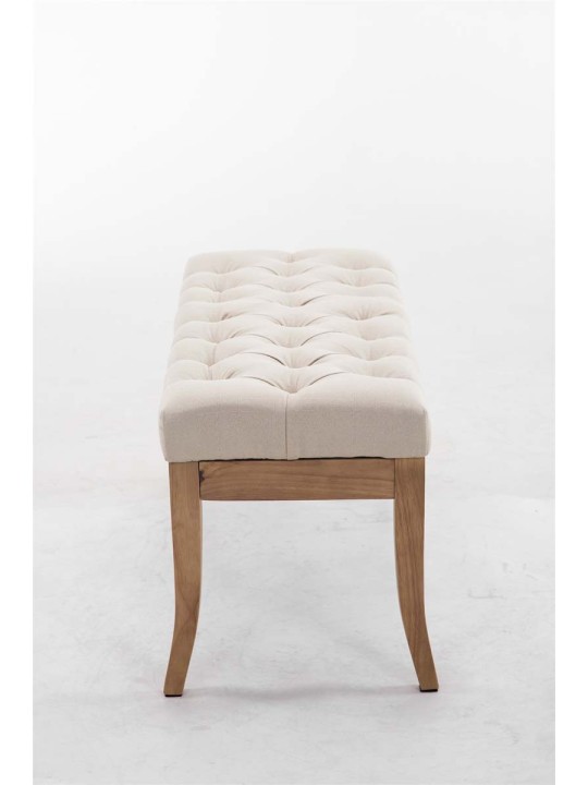 Banc Ramses tissu antique-clair 100, crème