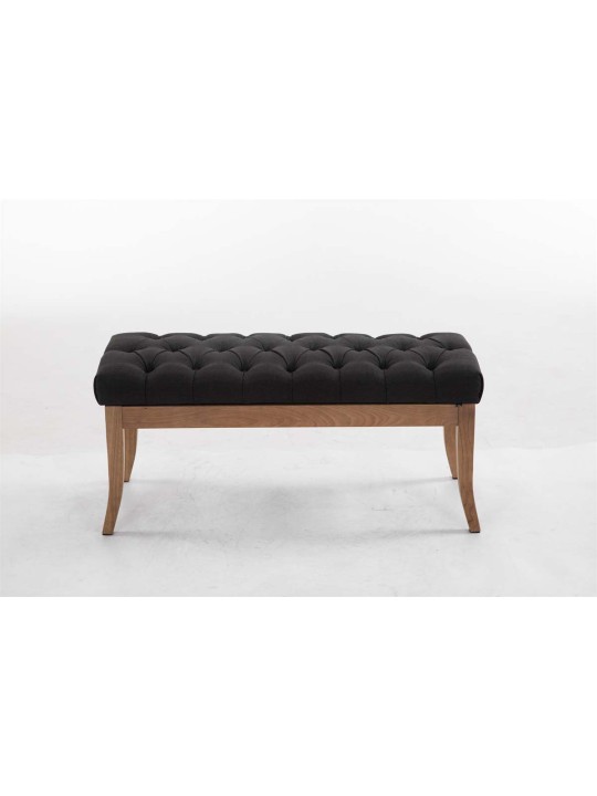 Banc Ramses tissu antique-clair 100, gris foncé