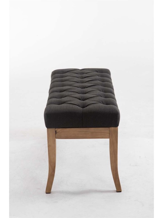 Banc Ramses tissu antique-clair 100, gris foncé
