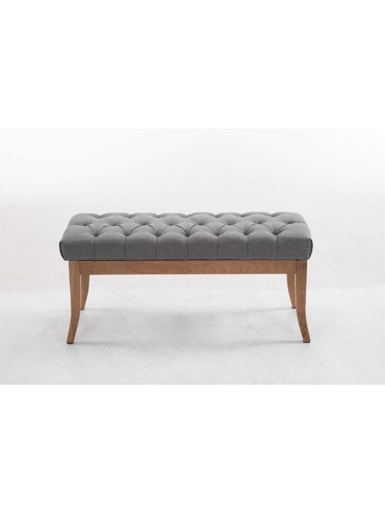 Banc Ramses tissu antique-clair 100, gris