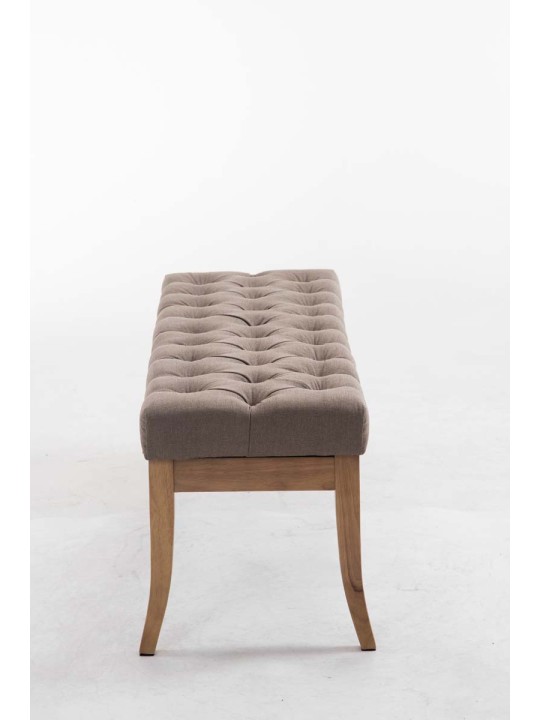 Banc Ramses tissu antique-clair 120, taupe Banc Ramses tissu antique-clair 120, taupe