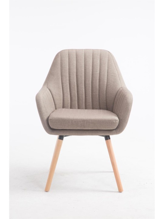 Chaise Florian tissu Natura, taupe