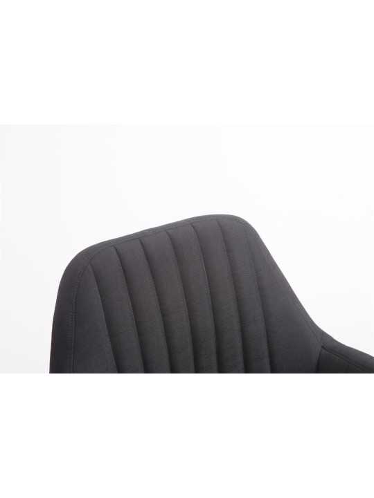 Chaise Florian tissu Natura, noir