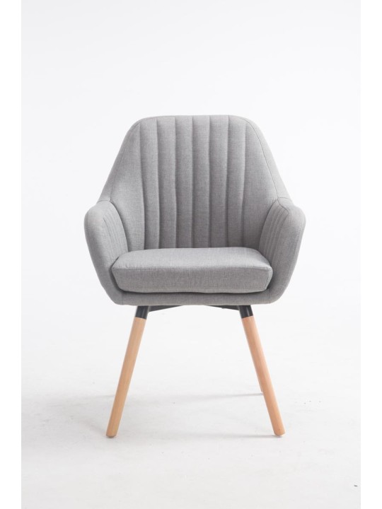 Chaise Florian tissu Natura, gris