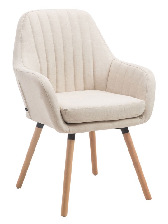 Chaise Florian tissu Natura, crème Chaise Florian tissu Natura, crème