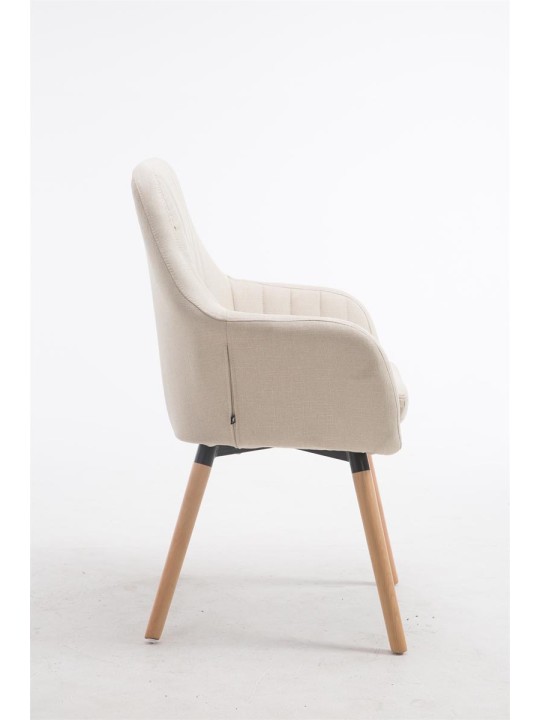 Chaise Florian tissu Natura, crème Chaise Florian tissu Natura, crème