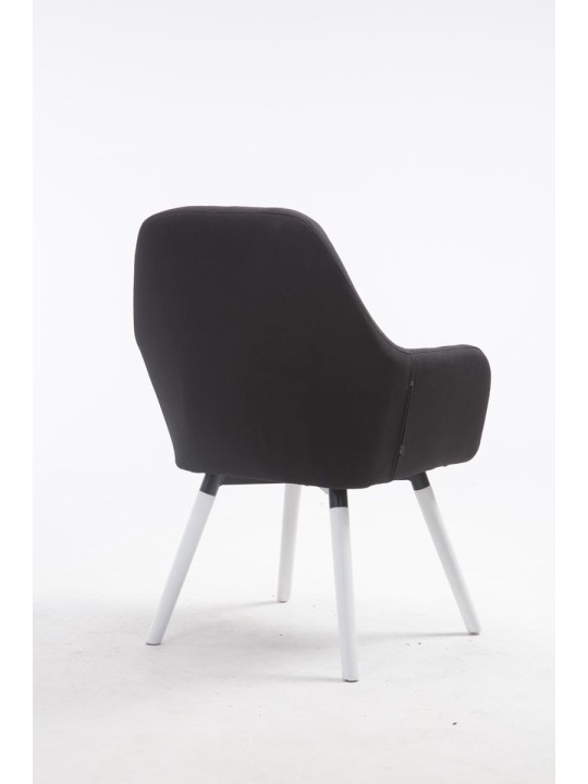 Chaise Florian tissu, noir