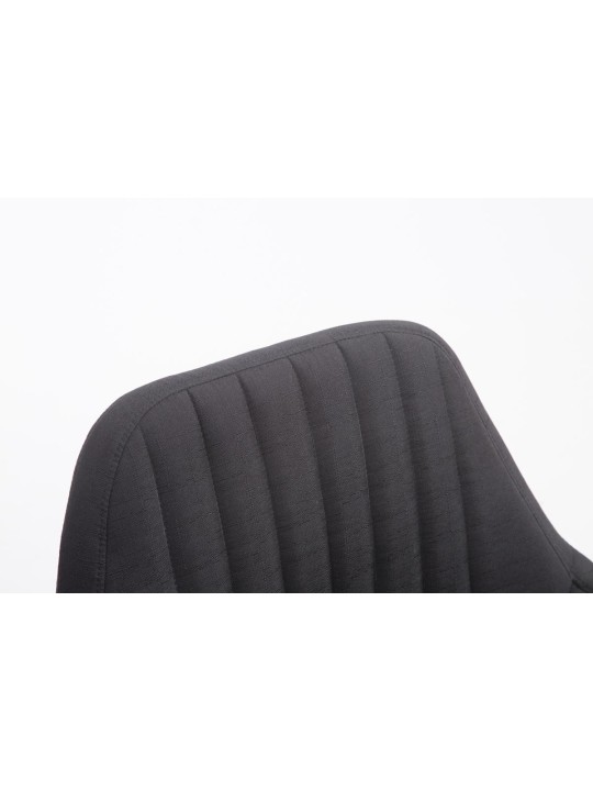 Chaise Florian tissu, noir