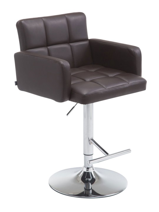 Tabouret de bar Los Angeles simili cuir C, brun