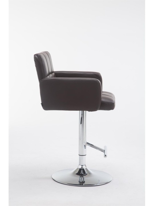 Tabouret de bar Los Angeles simili cuir C, brun