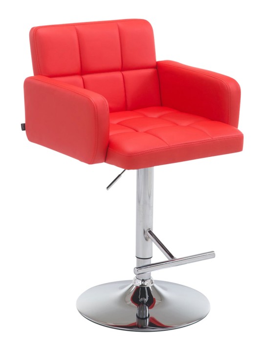 Tabouret de bar Los Angeles simili cuir C, rouge Tabouret de bar Los Angeles simili cuir C, rouge