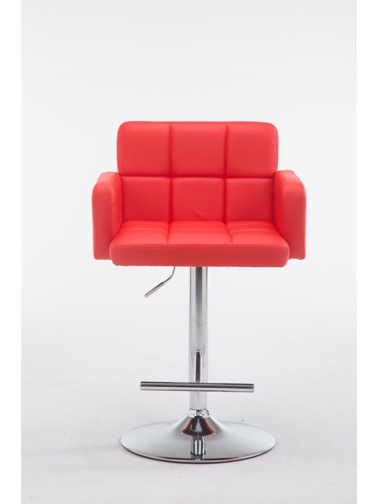 Tabouret de bar Los Angeles simili cuir C, rouge Tabouret de bar Los Angeles simili cuir C, rouge
