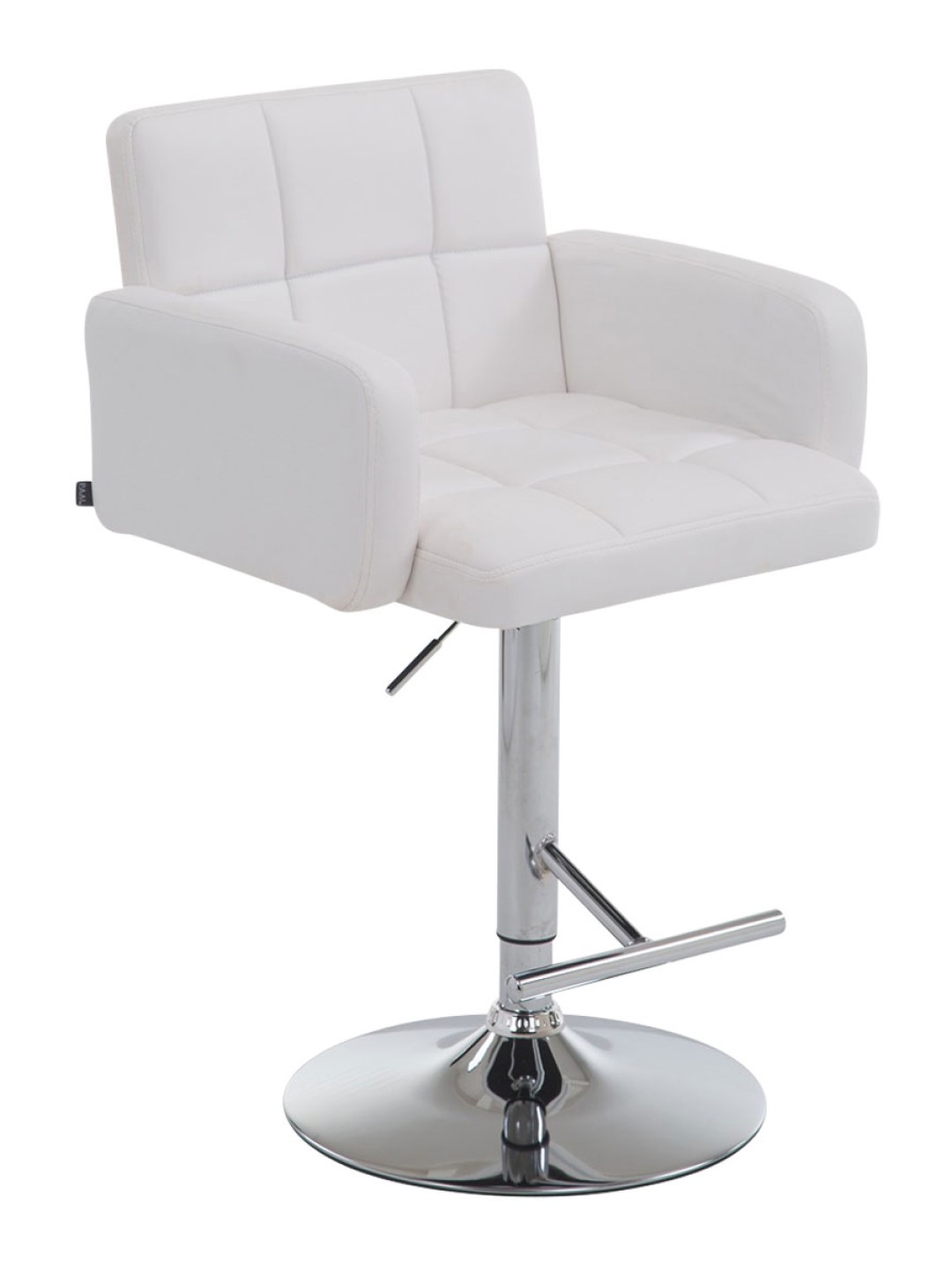 Tabouret de bar Los Angeles simili cuir C, blanc