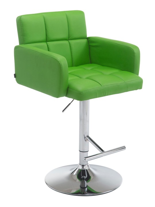 Tabouret de bar Los Angeles simili cuir C, vert