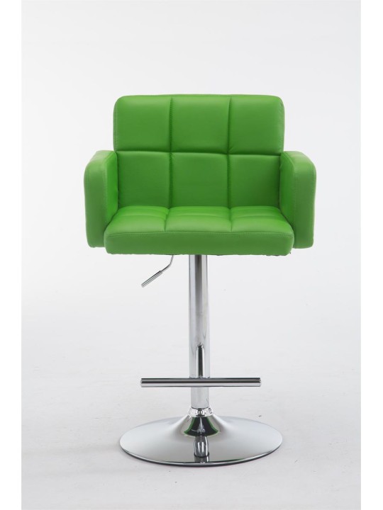 Tabouret de bar Los Angeles simili cuir C, vert