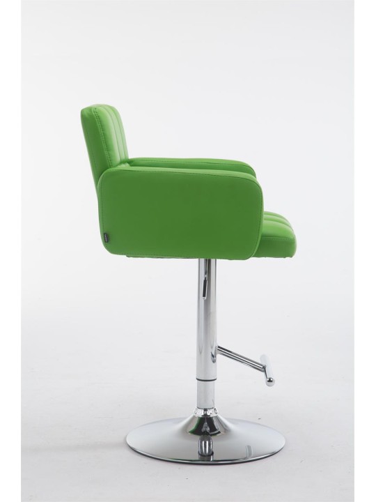 Tabouret de bar Los Angeles simili cuir C, vert