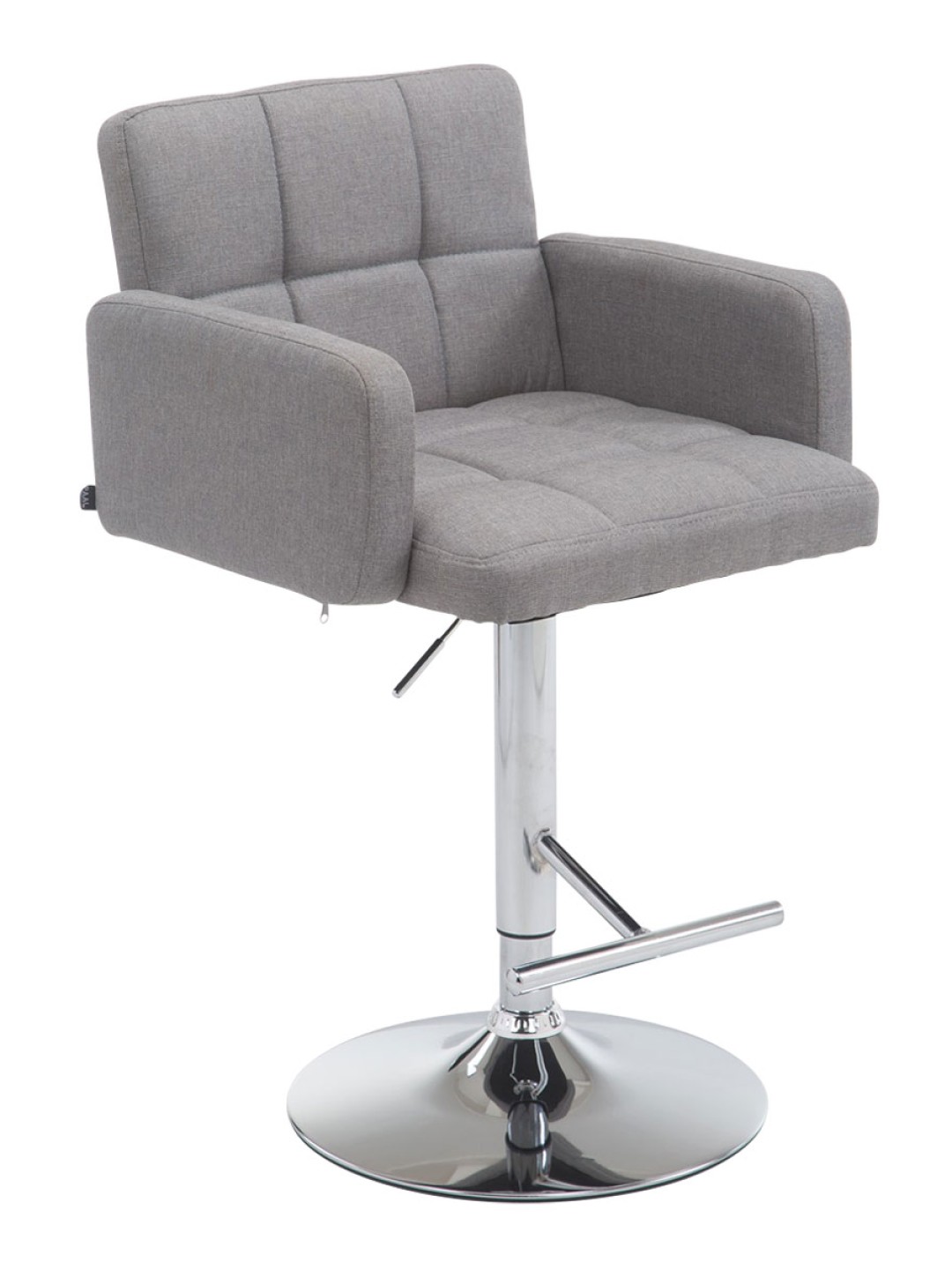 Tabouret de bar Los Angeles tissu C, gris