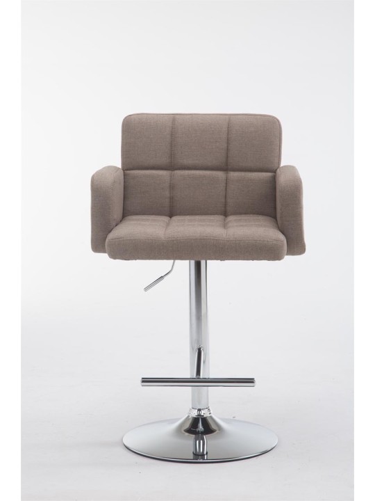 Tabouret de bar Los Angeles tissu C, taupe